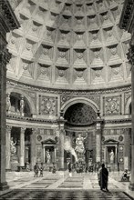 'Interior of the Pantheon at Rome (restored)',1890