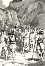 'The Romans Passing Under the Yoke at the Caudine Forks',1890