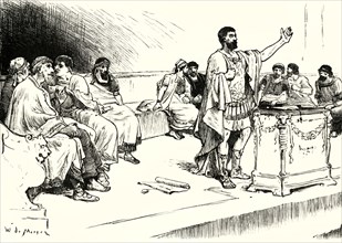 'Hannibal in the Assembly at Carthage',1890