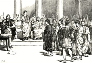 'The Caitlinarian Conspirators Before The Senate',1890