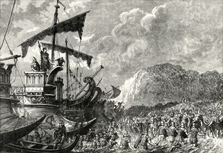 'Landing of Julius Caesar in Britain',1890