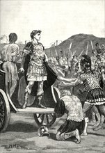 'Caesar Addressing the Malcontent Legions in the Campus Martius',1890