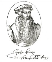 'Portrait and Autograph of John Knox', c1550-1560