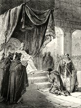 'Louis the Pious Doing Penance for Treatment of his Nephew, Bernard'