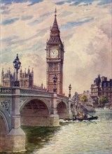 'Westminster Bridge and Big Ben', c1948