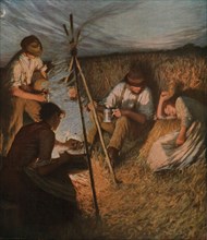 'The Harvesters' Supper', 1898, (c1930).  Creator: Henry Herbert la Thangue.