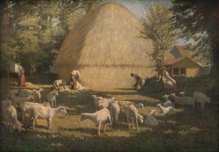 'Sheep Shearing', 1901, (c1930). Creator: Dermod O'Brien.