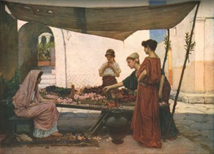 'A Grecian Flower Market', c1880, (c1930).  Creator: John William Waterhouse.
