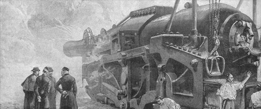 'Firing the 111-Ton Gun...at Woolwich, June 1887', (1901).  Creator: Unknown.