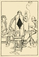 The Wininng Card on the ace of diamonds', 1910. Creator: W Heath Robinson.