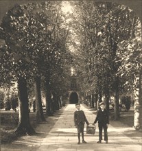 'Approach to Trinity Church, Stratford on Avon, England', 1905. Creator: Works and Sun Sculpture Studios.