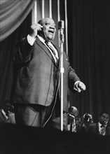 Jimmy Rushing with the Basie Band, London, 1963. Creator: Brian Foskett.