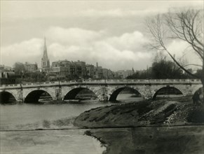 'New English Bridge, Shrewsbury', c1920s. Creator: Unknown.