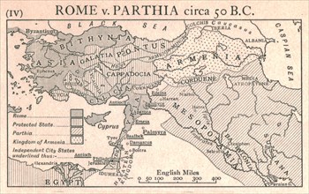 'Rome v. Parthia, circa 50 B.C.', c1915.  Creator: Emery Walker Ltd.