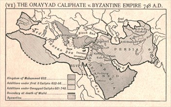 'The Omayyad Caliphate v. Byzantine Empire, circa 748 A.D.', c1915.  Creator: Emery Walker Ltd.