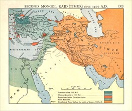 'Second Mongol Raid (Timur), circa 1450 A.D.', c1915.  Creator: Emery Walker Ltd.