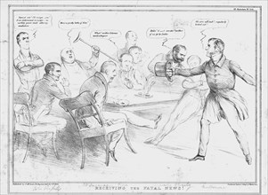 'Receiving the Fatal News!',1834. Creator: John Doyle.