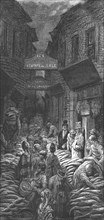 'Dark House Lane - Billingsgate', 1872.  Creator: Gustave Doré.