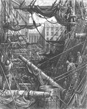 'Inside the Docks', 1872.  Creator: Gustave Doré.