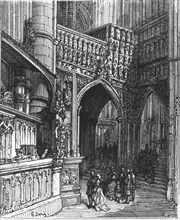 'In the Abbey - Westminster', 1872.  Creator: Gustave Doré.