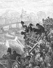 'Putney Bridge - The Return', 1872.  Creator: Gustave Doré.