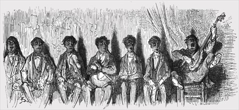 'The Christy Minstrels', 1872.  Creator: Gustave Doré.