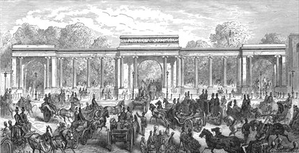 'Hyde Park Corner - Piccadilly Entrance', 1872.  Creator: Gustave Doré.