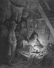 'Opium Smoking - The Lascar's Room in 'Edwin Drood'', 1872. Creator: Gustave Doré.