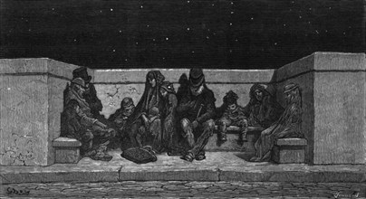 'Asleep Under the Stars', 1872.  Creator: Gustave Doré.