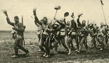 'On their Way to Battle', First World War, c1916, (c1920). Creator: Unknown.
