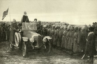 Grand Duke Nikolai congratulates Russian troops...Erzerum, Turkey, First World War, 1916, (c1920). Creator: Unknown.