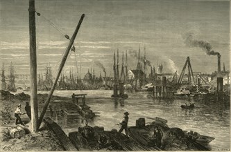 'Philadephia, from Below the New South-Street-Bridge', 1874.  Creator: Alfred Harral.