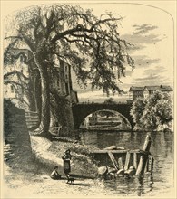 'Main-Street Bridge, Hartford', 1874.  Creator: John J. Harley.