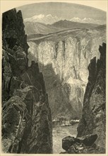 'Palisade Cañon', 1874.  Creator: W.H. Morse.