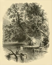 'North Branch of the Susquehanna, at Hunlocks', 1874.  Creator: Frederick William Quartley.