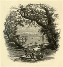 'Portland, from Peak's Island', 1874.  Creator: John Douglas Woodward.