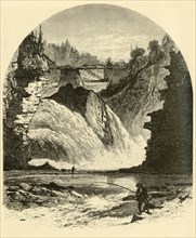 'Birmingham Falls, Ausable Chasm', 1874.  Creator: Harry Fenn.