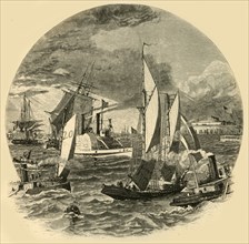 'New-York Bay', 1874.  Creator: Harry Fenn.