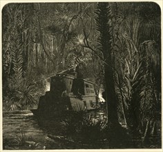 'Ascending the Ocklawaha River at Night', 1872.  Creator: Frederick William Quartley.