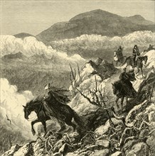 'The Descent from Mount Washington', 1872.  Creator: W.H. Morse.