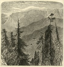 'Mount Washington, from top of Thompson's Falls, Pinkham Pass', 1872. Creator: Harry Fenn.