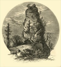 'Sugar-Loaf Rock - (East Side)', 1872.  Creator: Henry Duff Linton.