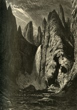 'Tower Falls', 1872.  Creator: W. J. Linton.