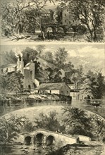 Rolling mills and bridges on the Antietam Creek, 1872. Creator: Granville Perkins.
