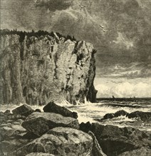 'Cliff near Beaver Bay', 1872.  Creator: William Hart.