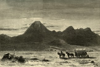 'Lassens Butte, Sacramento Valley', 1872.  Creator: Alfred Harral.