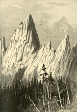 'Castellated Rock', 1872.  Creator: John Filmer.