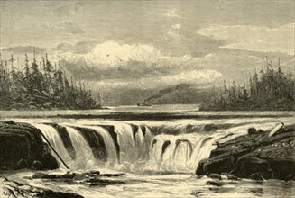 'Falls of the Willamette', 1872.  Creator: Alfred Harral.
