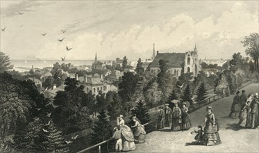 'City of Cleveland, from Reservoir Walk', 1872.  Creator: Robert Hinshelwood.