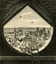 'Glimpse of Sandusky, from St. Paul's Church', 1872. Creator: John Douglas Woodward.